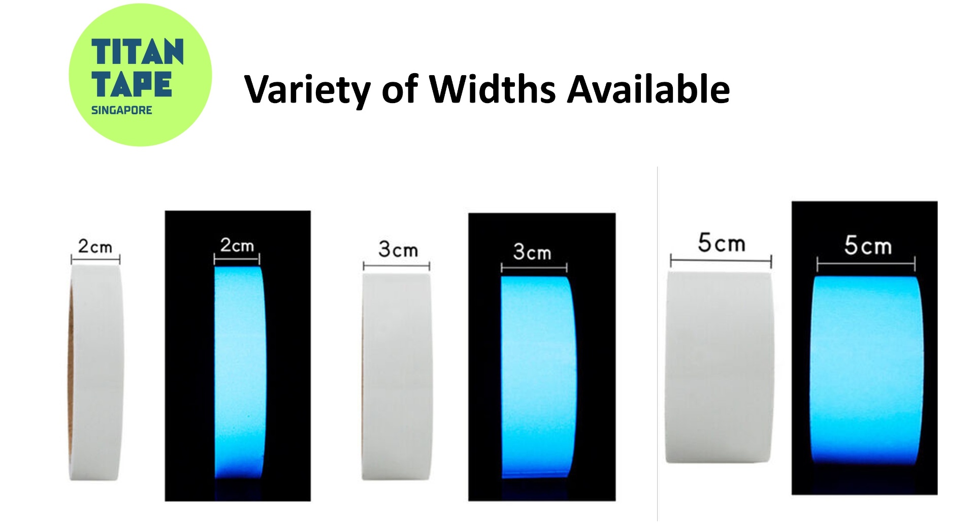Blue Glow in the Dark Luminous Tape 4