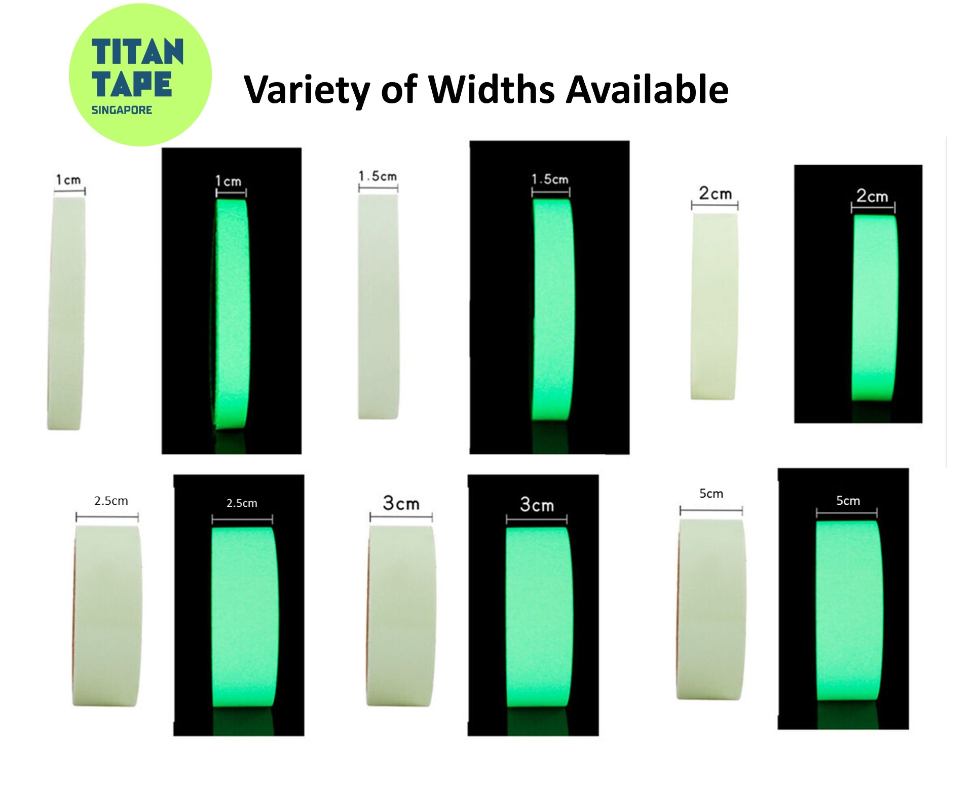 Green Glow in the Dark Luminous Tape 4