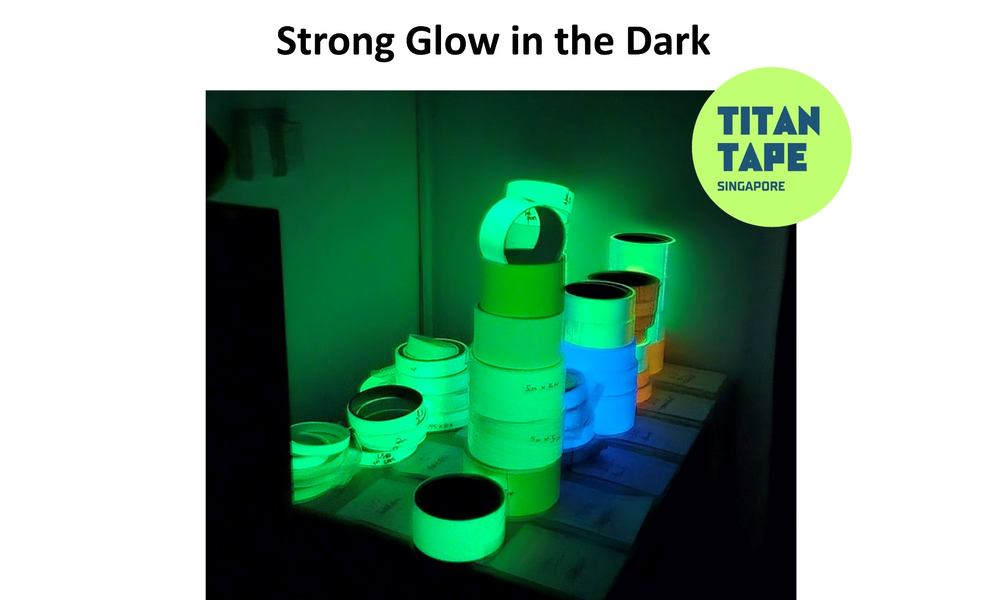 Green Glow in the Dark Luminous Tape 5
