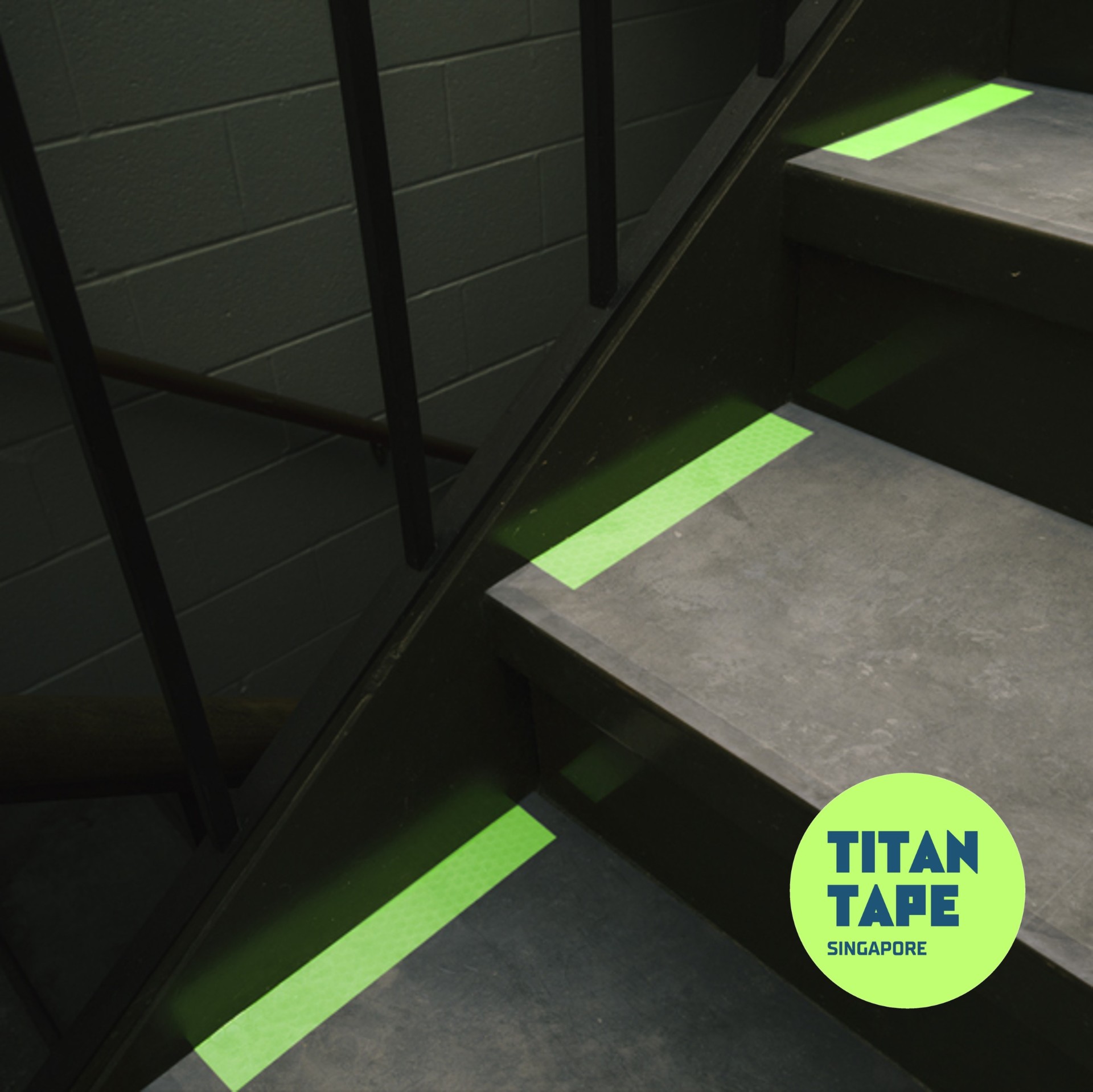 Green Glow in the Dark Luminous Tape 7