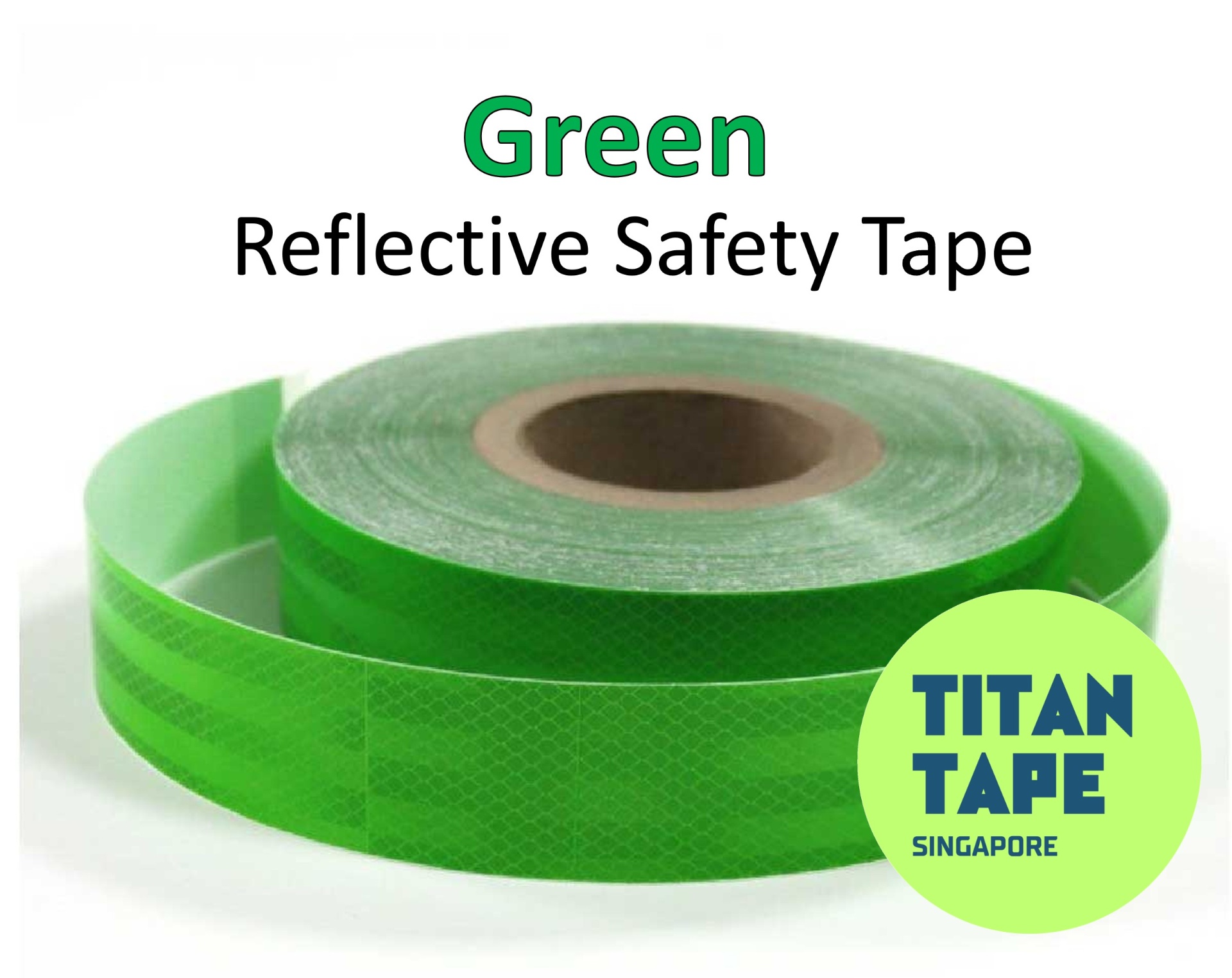 Green Reflective Safety Tape