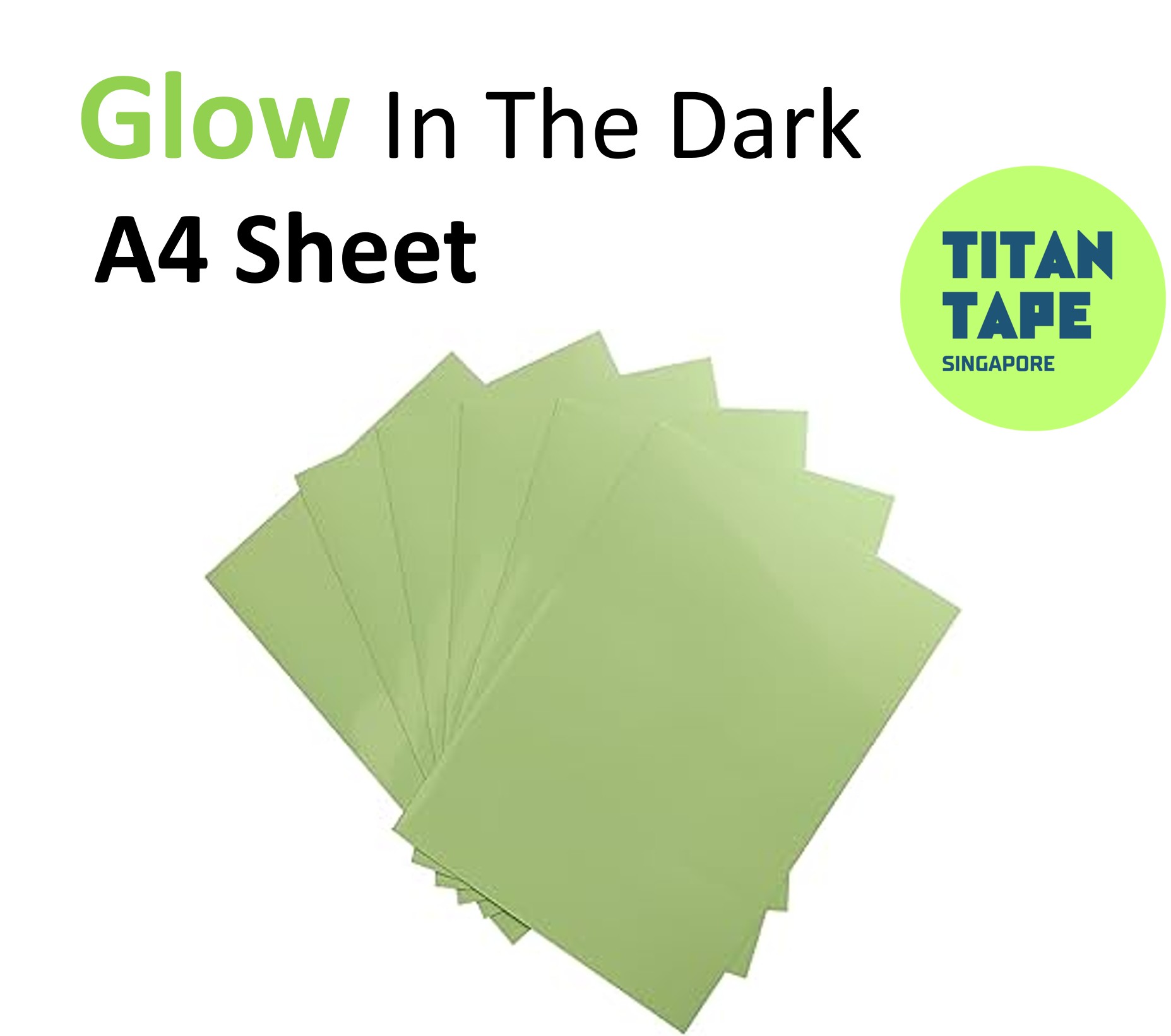 Glow In The Dark A4 Sticker Sheet